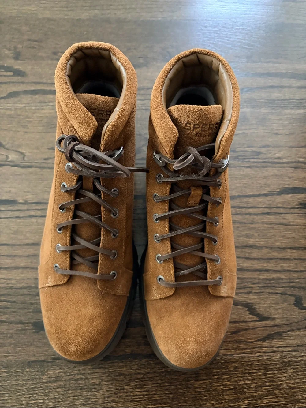 Sperry Men’s Suede Chukka Boots in Chestnut Brown